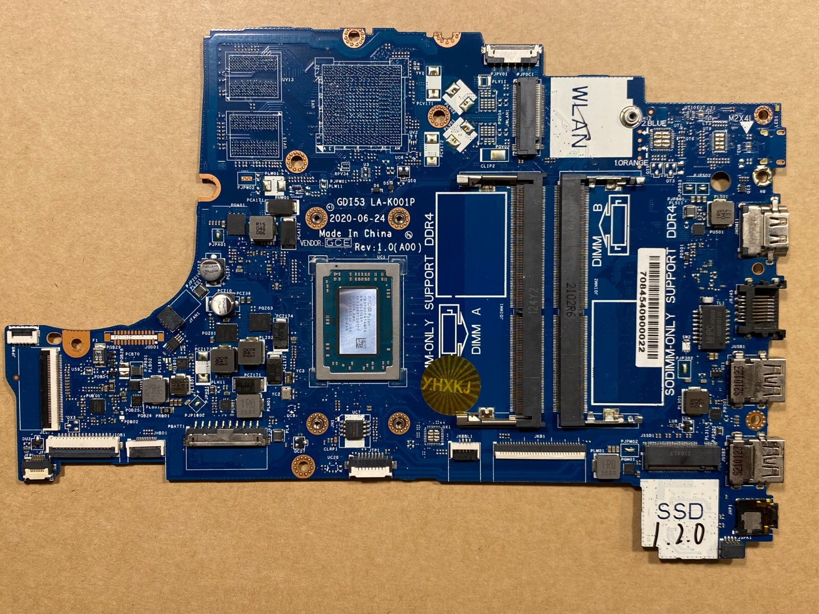 NEW Dell Inspiron 3505 AMD Ryzen 7 3700U Motherboard LA-K001P DRFWY
