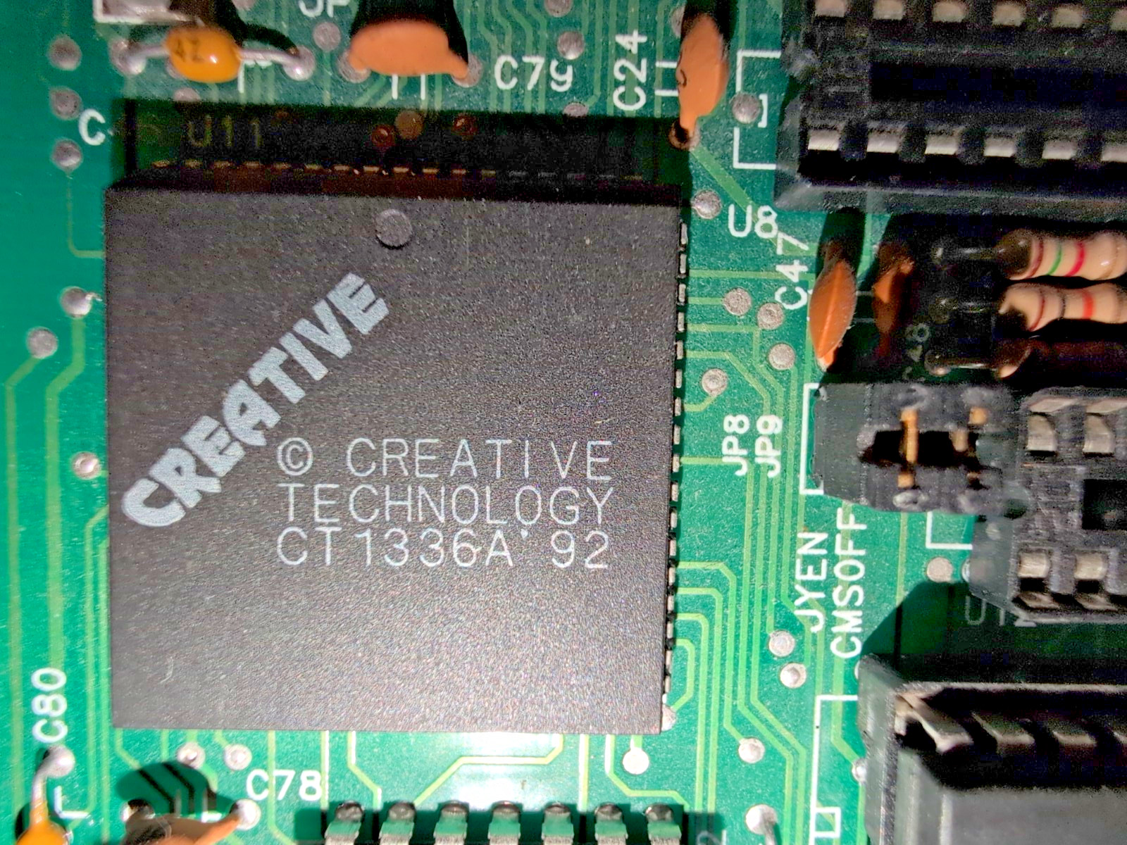 Creative Labs Sound Blaster 2.0 CT1350B ISA 8‑bit OPL2 CMS Read Description