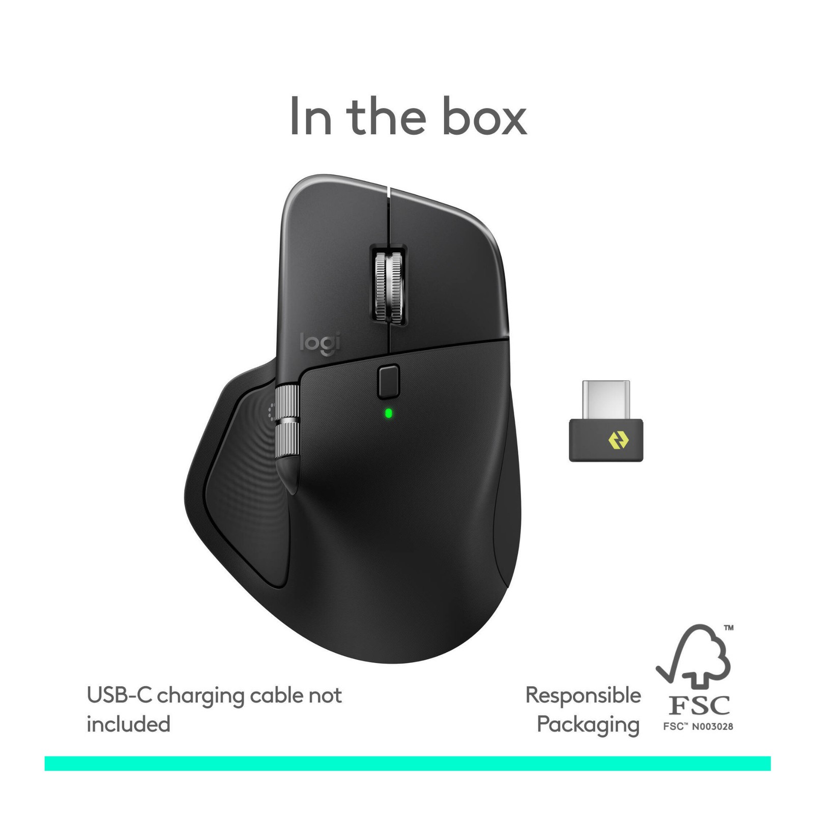 Logitech MX Master 4 Wireless Mouse – 8000 DPI Sensor, Multi-Device (Black)
