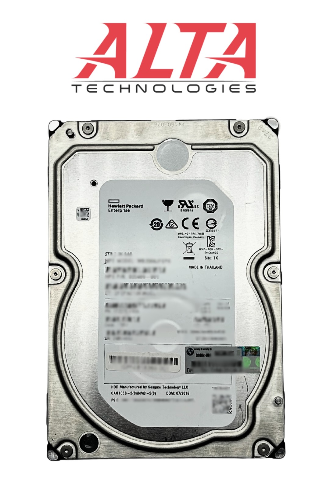 HP 820409-001 2TB 12G SAS 7.2K 3.5in MDL HDD Hard Drive