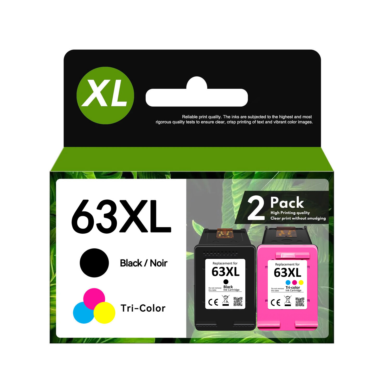 63 XL Ink Cartridges for HP 63 OfficeJet 3830 4650 4655 5255 ENVY 4512 4516 4520