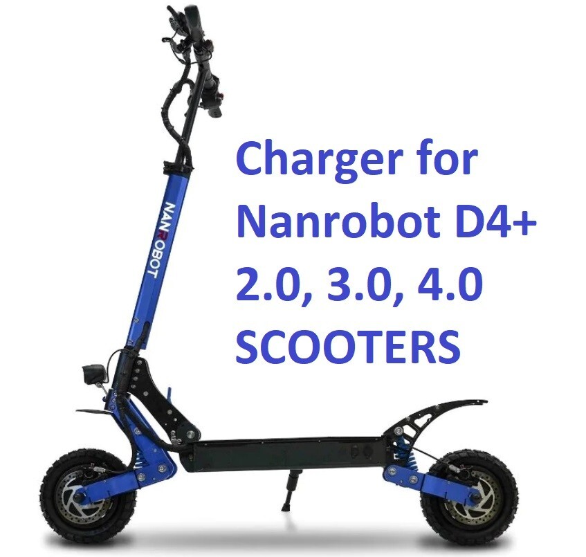 🔥52V/60V Electric E-Bike Scooter Mobility Bike 3a fast Charger NANROBOT D4+ Ls7