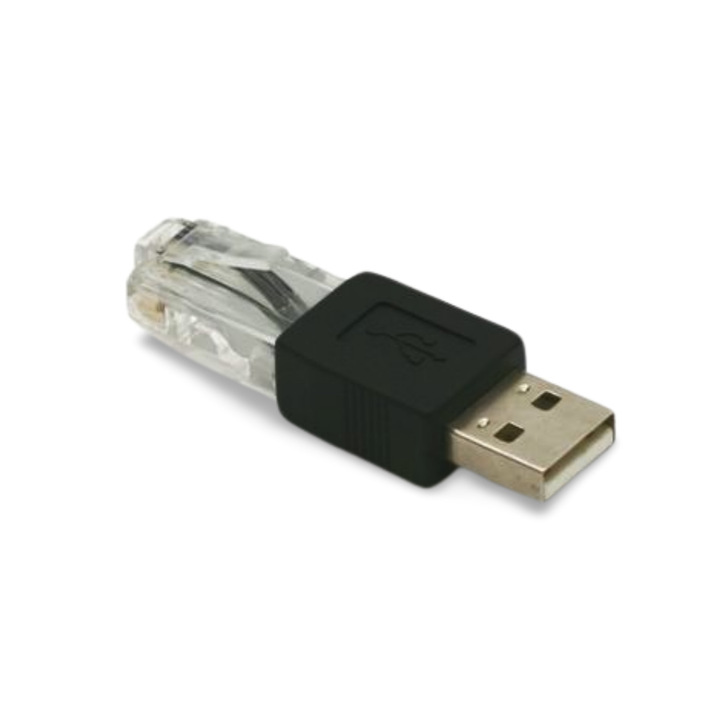USB Type A Male to RJ45 Male Adapter – Black