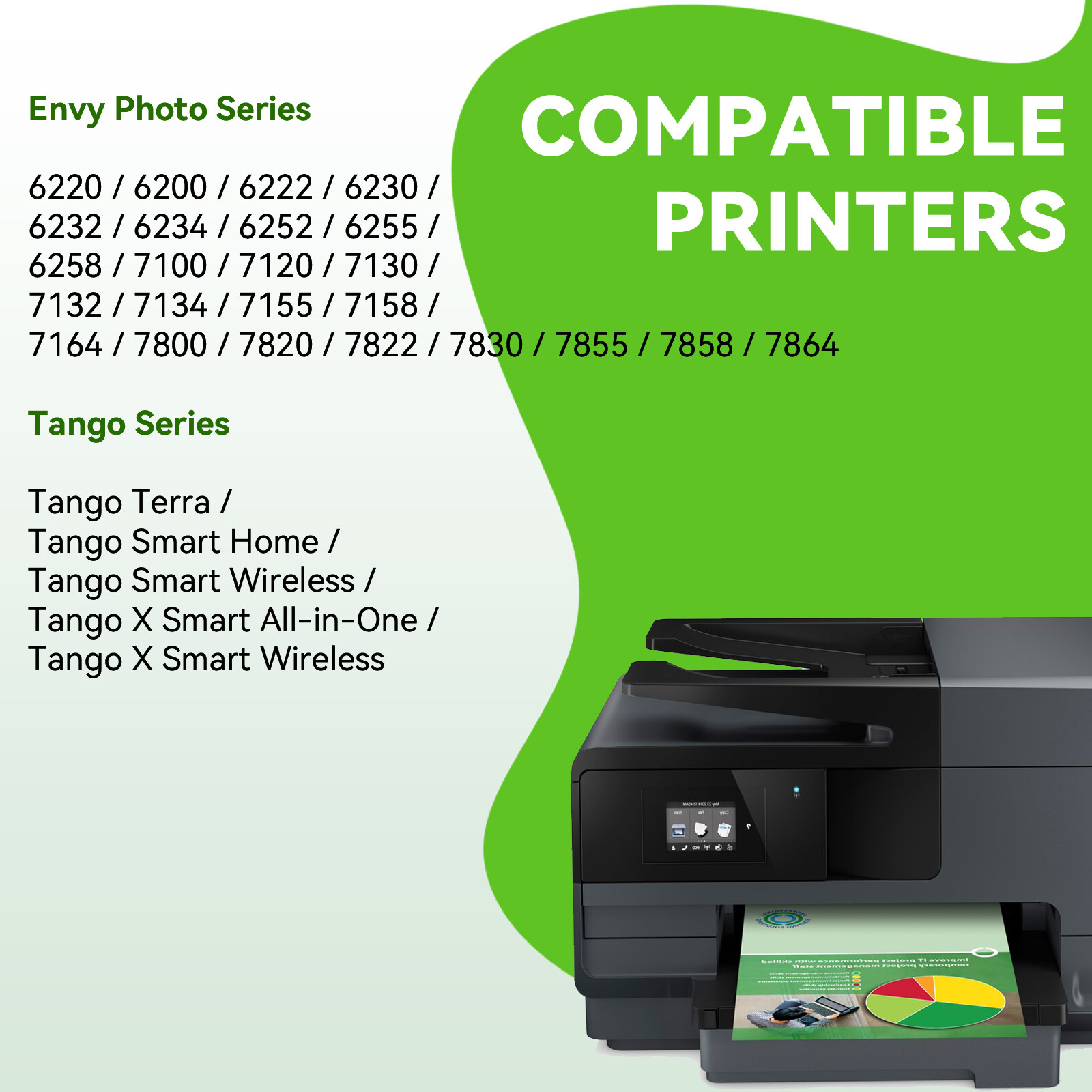 64 XL Ink Cartridge for HP 64XL ENVY 5542 6255 6258 7130 7132 7164 7858 7855 lot