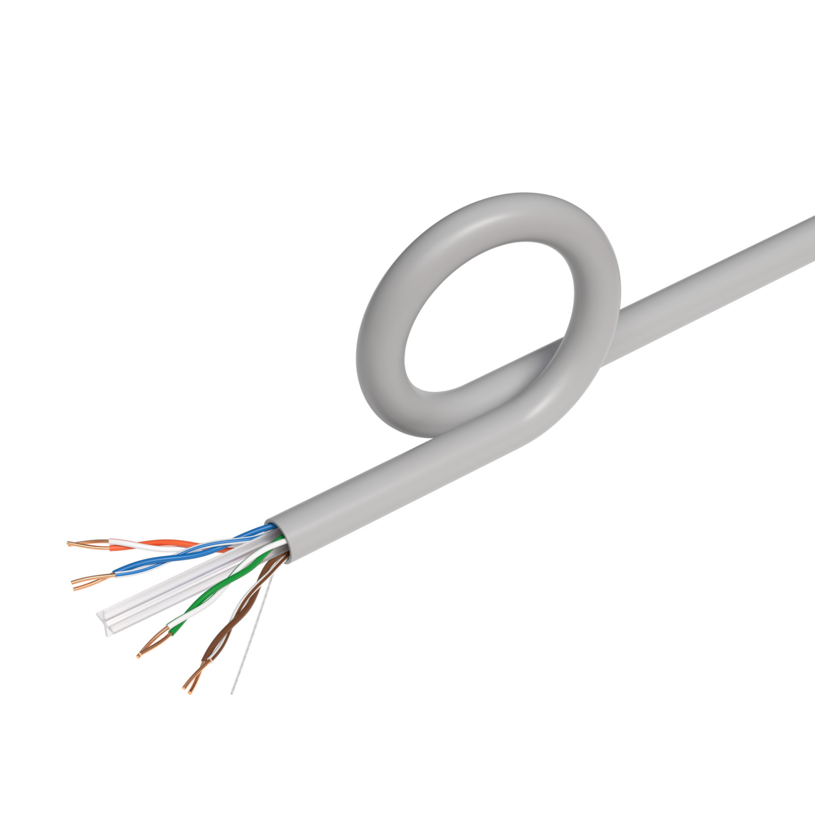 1000FT CAT6 Gray UTP Solid Ethernet Cable 23AWG RJ45 LAN Network Bulk Wire