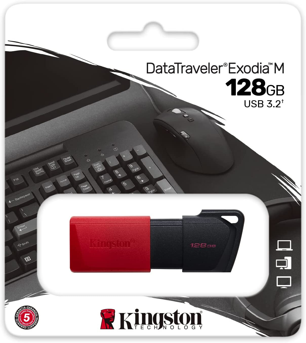 Kingston 32G 64G 128G DataTraveler Exodia M USB Flash Drive USB 3.2 +Sliding Cap