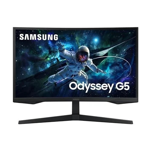 Samsung 27″ Odyssey G55C QHD 165Hz 1ms(MPRT) Curved Gaming Monitor