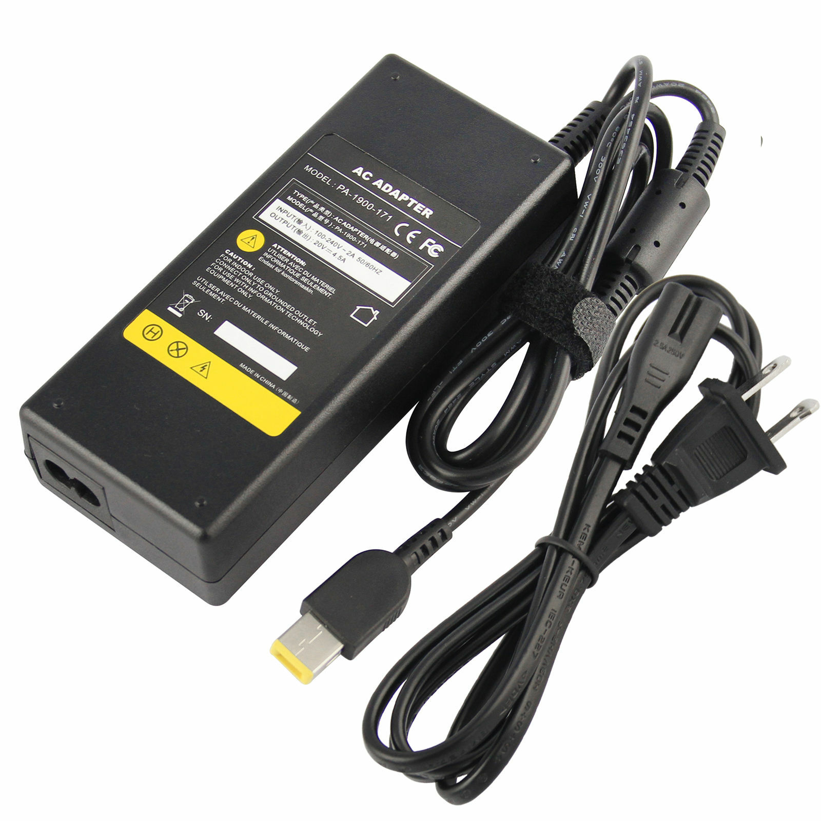 90W Laptop AC Adapter Power Supply for Lenovo Thinkpad X1 Carbon T440 E431 Edge