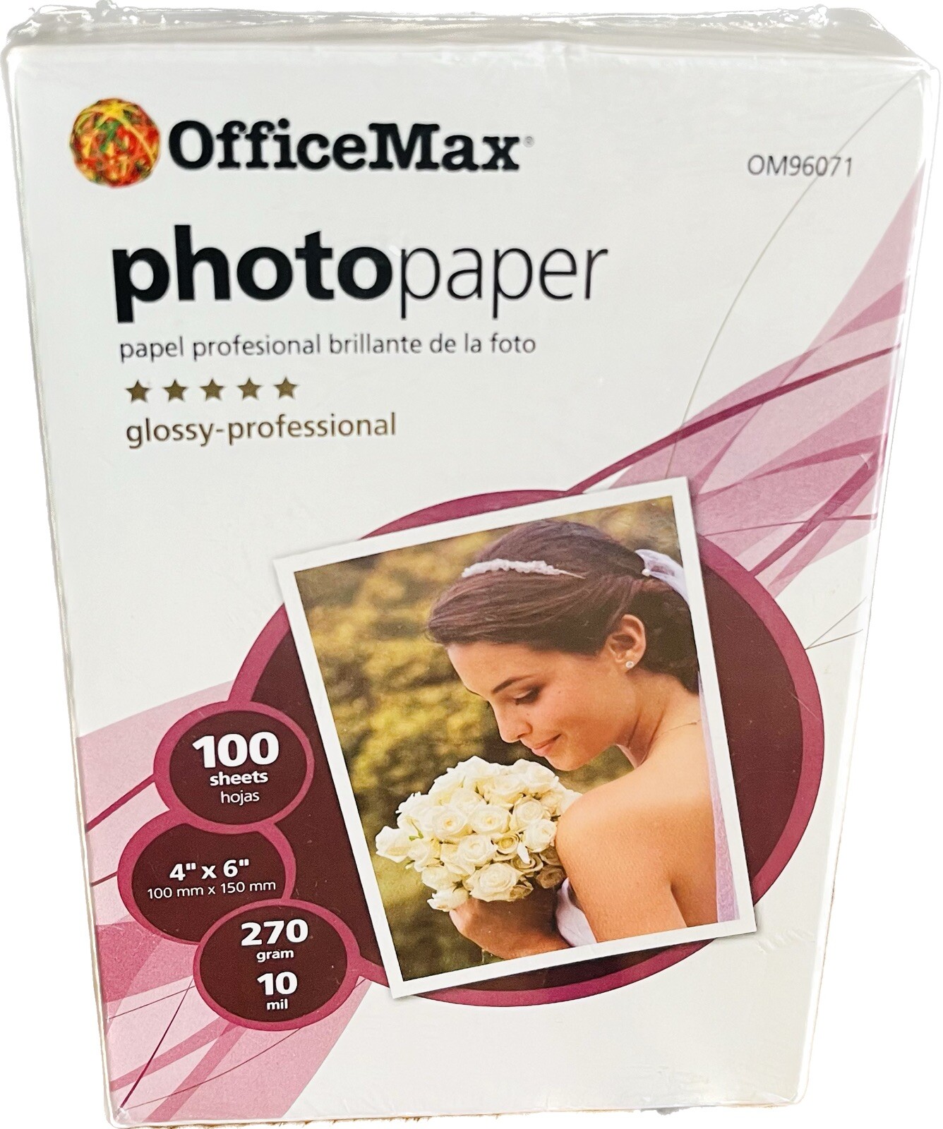 4×6 Glossy Professional Photopaper Officemax 270gram Printer 10mil