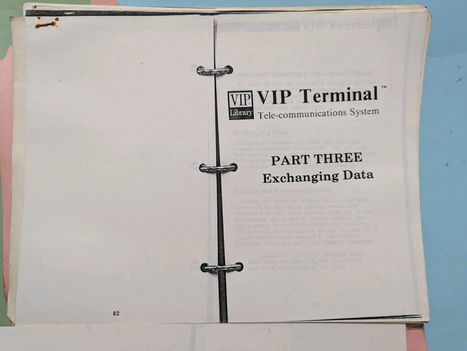 Bundle of Commodore 64 Software User Manual Photocopies – VIP Terminal Blitz Etc