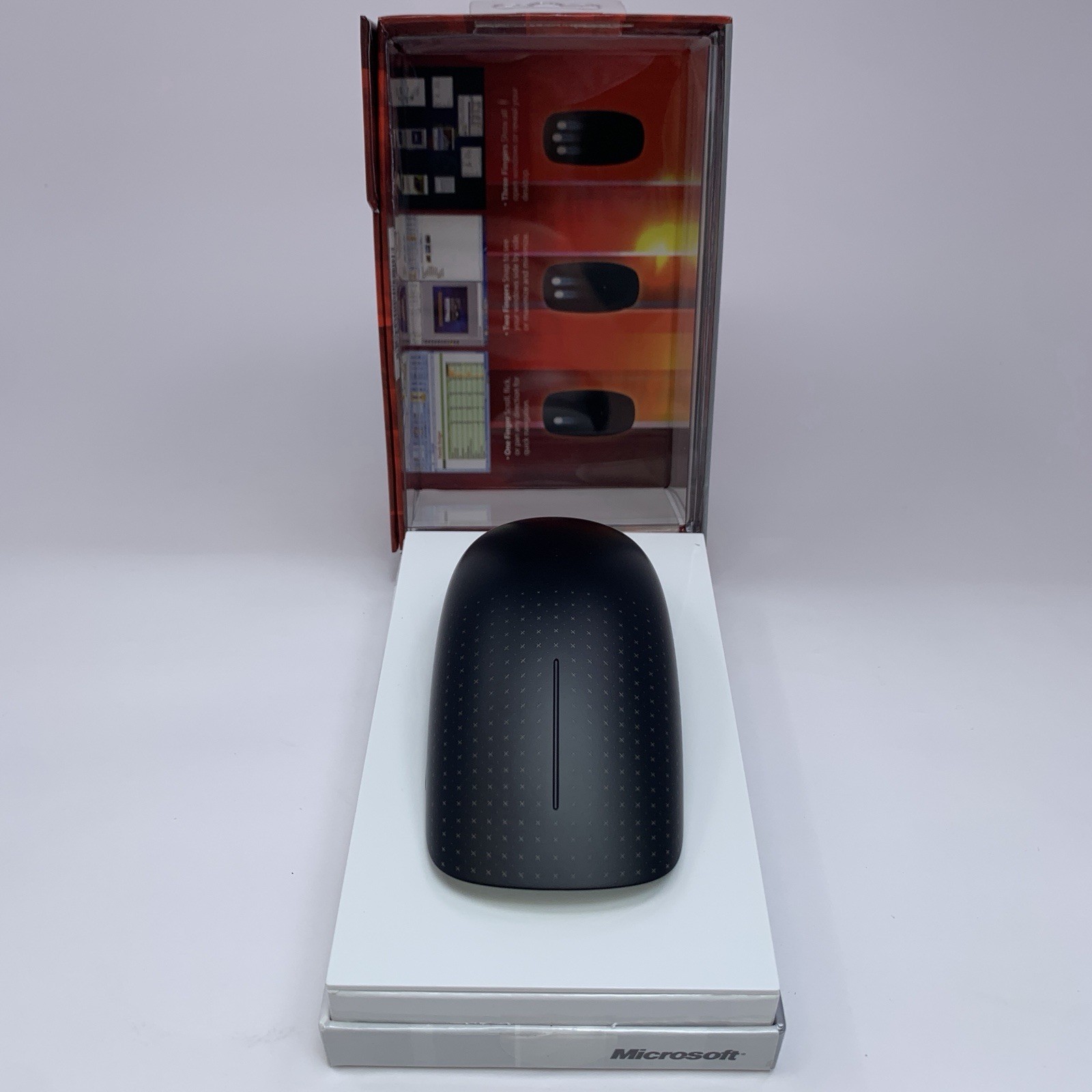 Microsoft Touch Mouse Black 1459, 1447 w Dongle, Cord New Open Box Windows 7