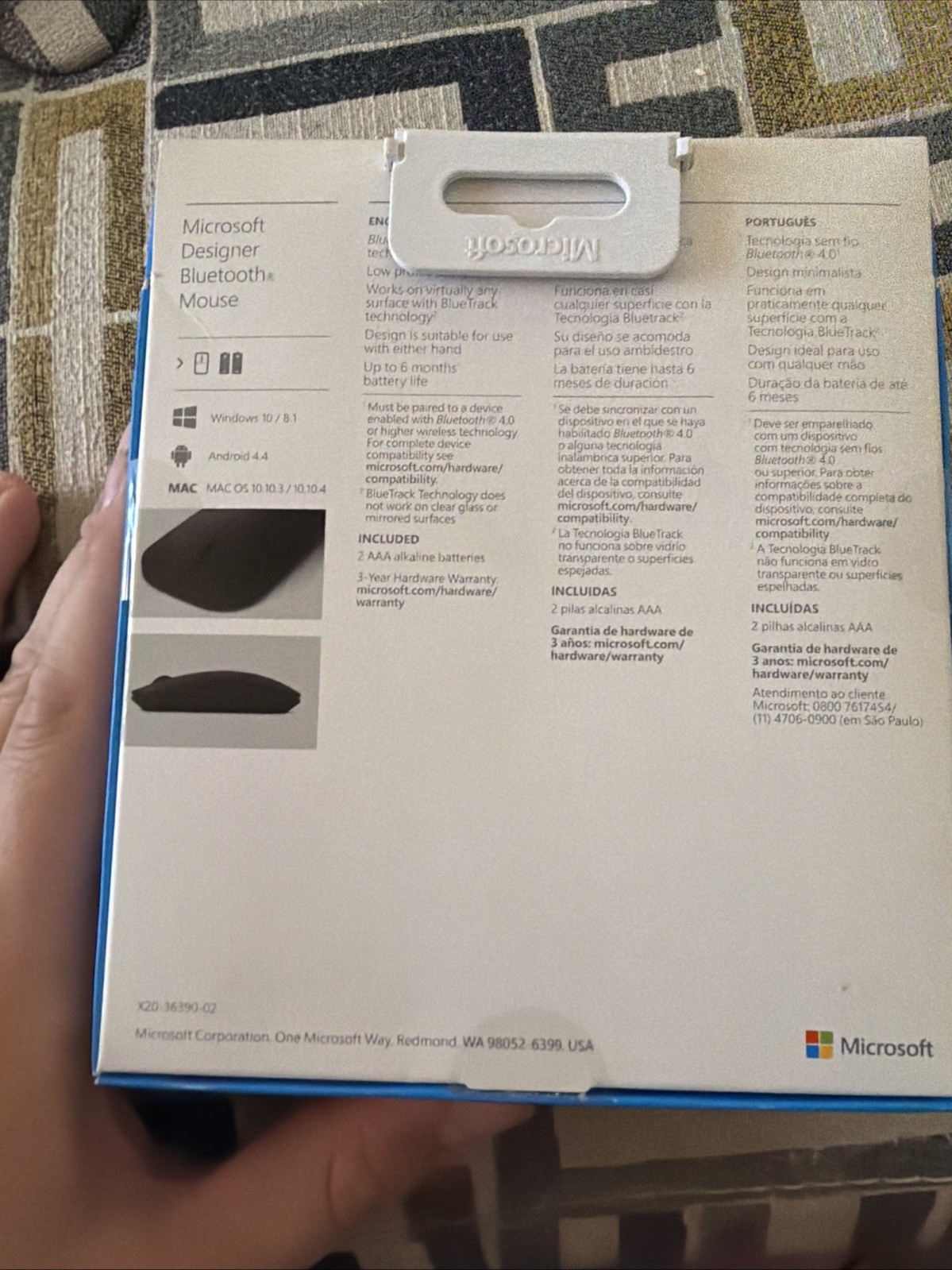 NEW Sealed Microsoft Designer Bluetooth Mouse Model 1679- Black
