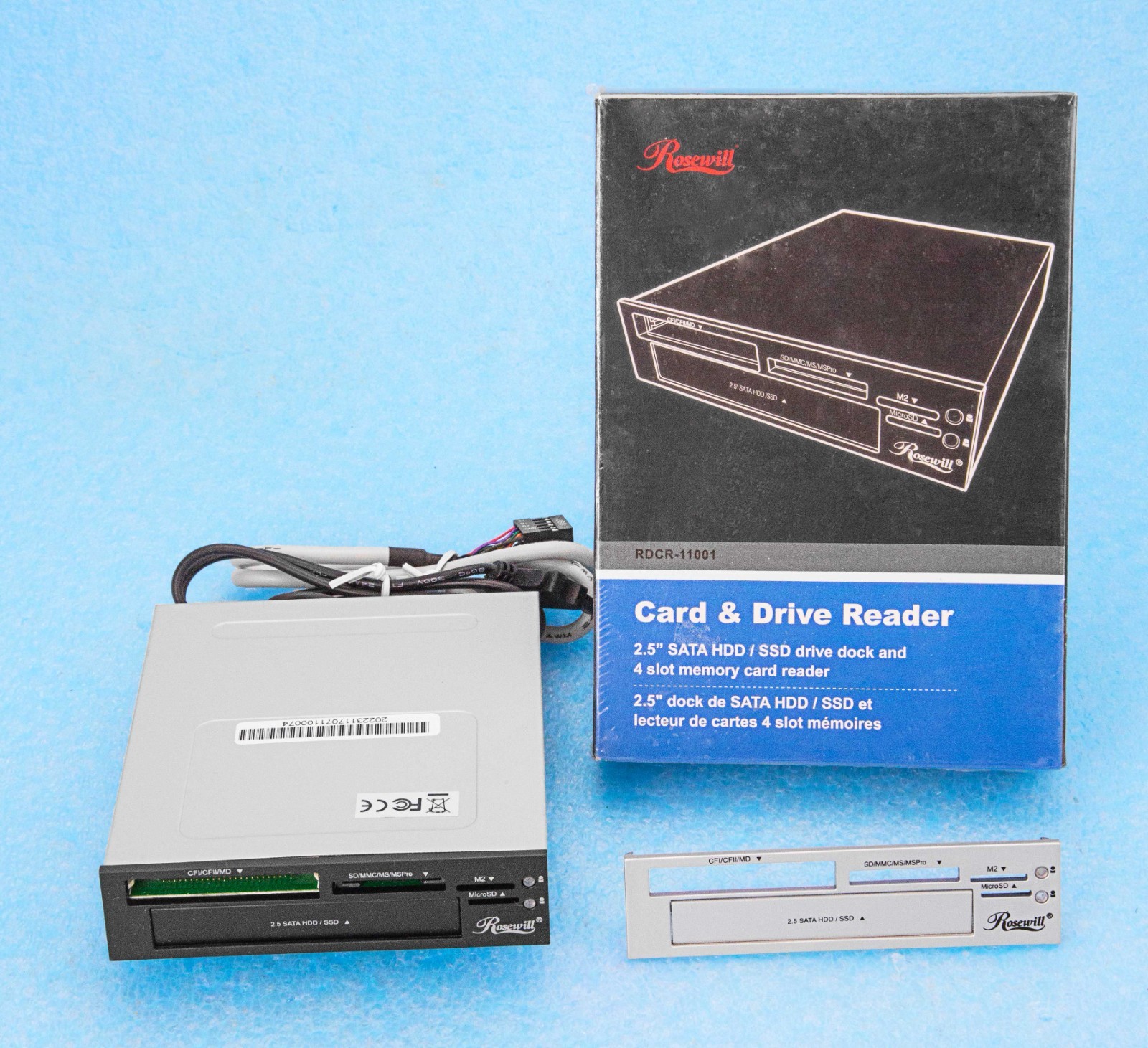 NEW INTERNAL SDD HDD SATA DRIVE & CARD MULTI-ALL-N-ONE Reader ROSEWILL RDCR-1100