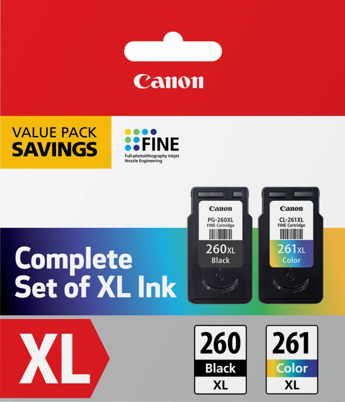 Original Canon PG 260 CL 261 /XL black color ink Cartridges for PIXMA TS5320 NEW