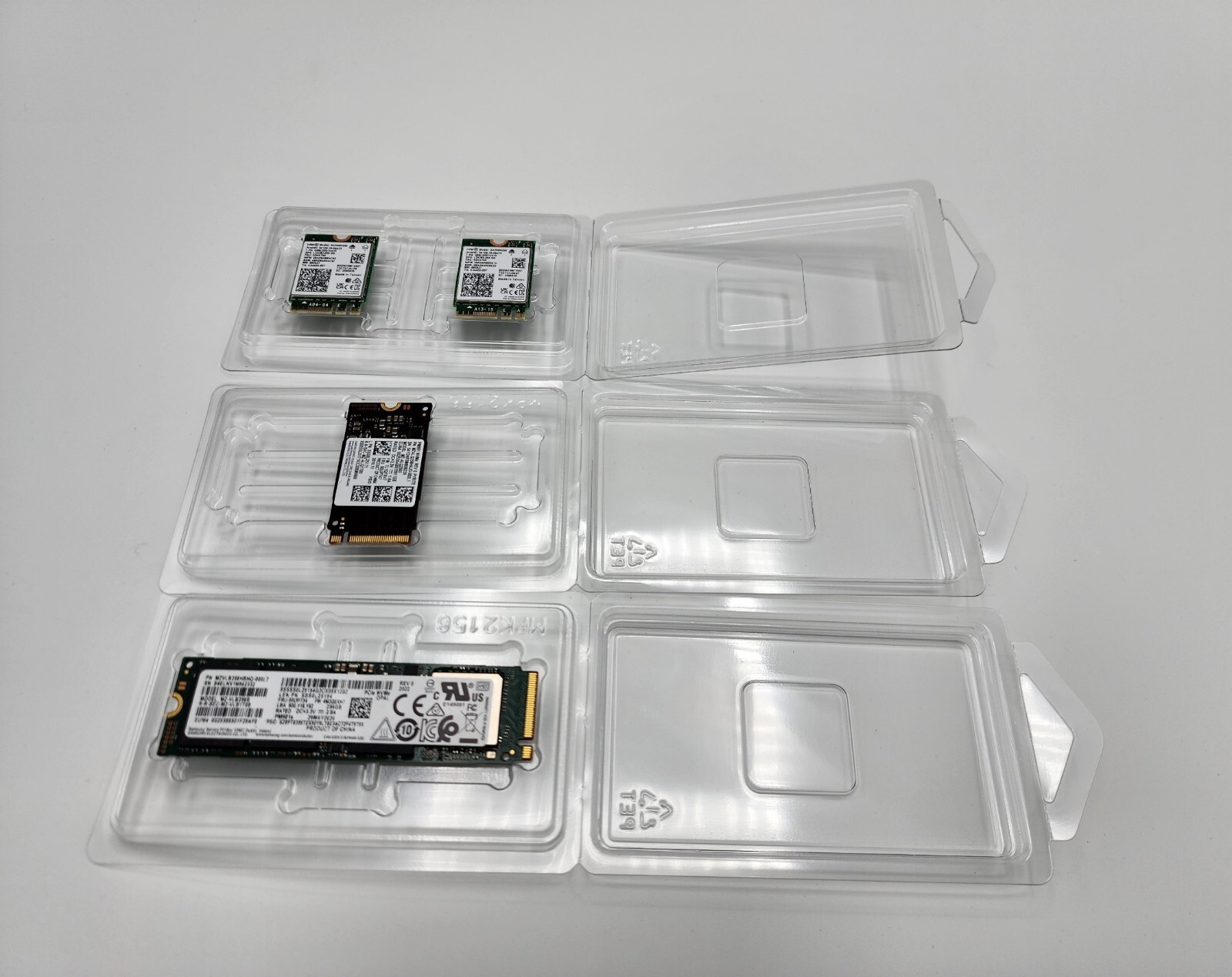 SSD Wi-Fi M.2 2280 2230 2242 Storage Shipping Cases Clamshell lot of 300