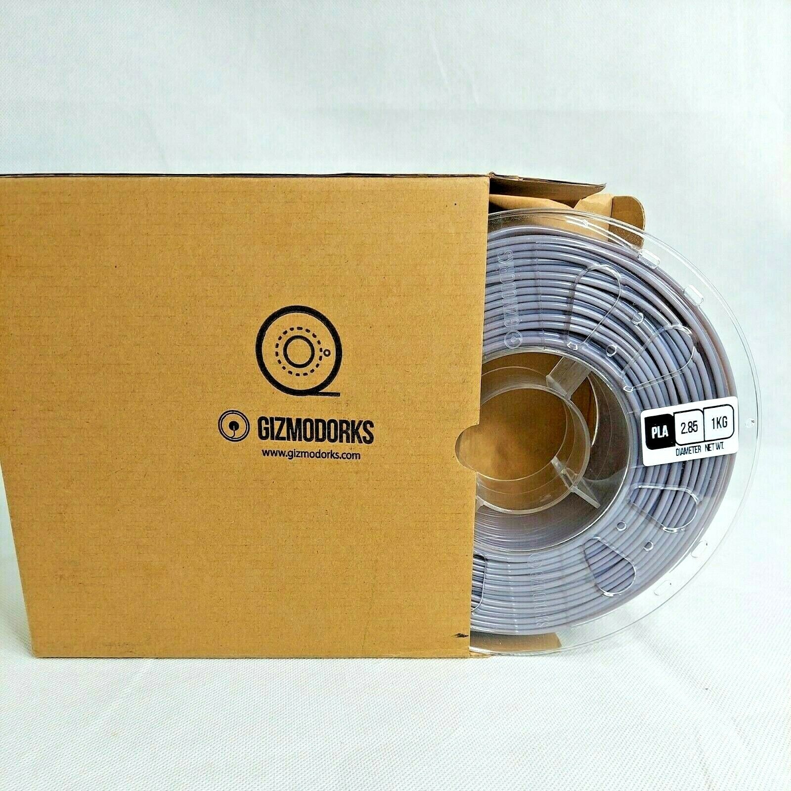 Gizmo Dorks PLA Filament 2.85mm 1kg for 3D Printers Heat Color Change Gray/White