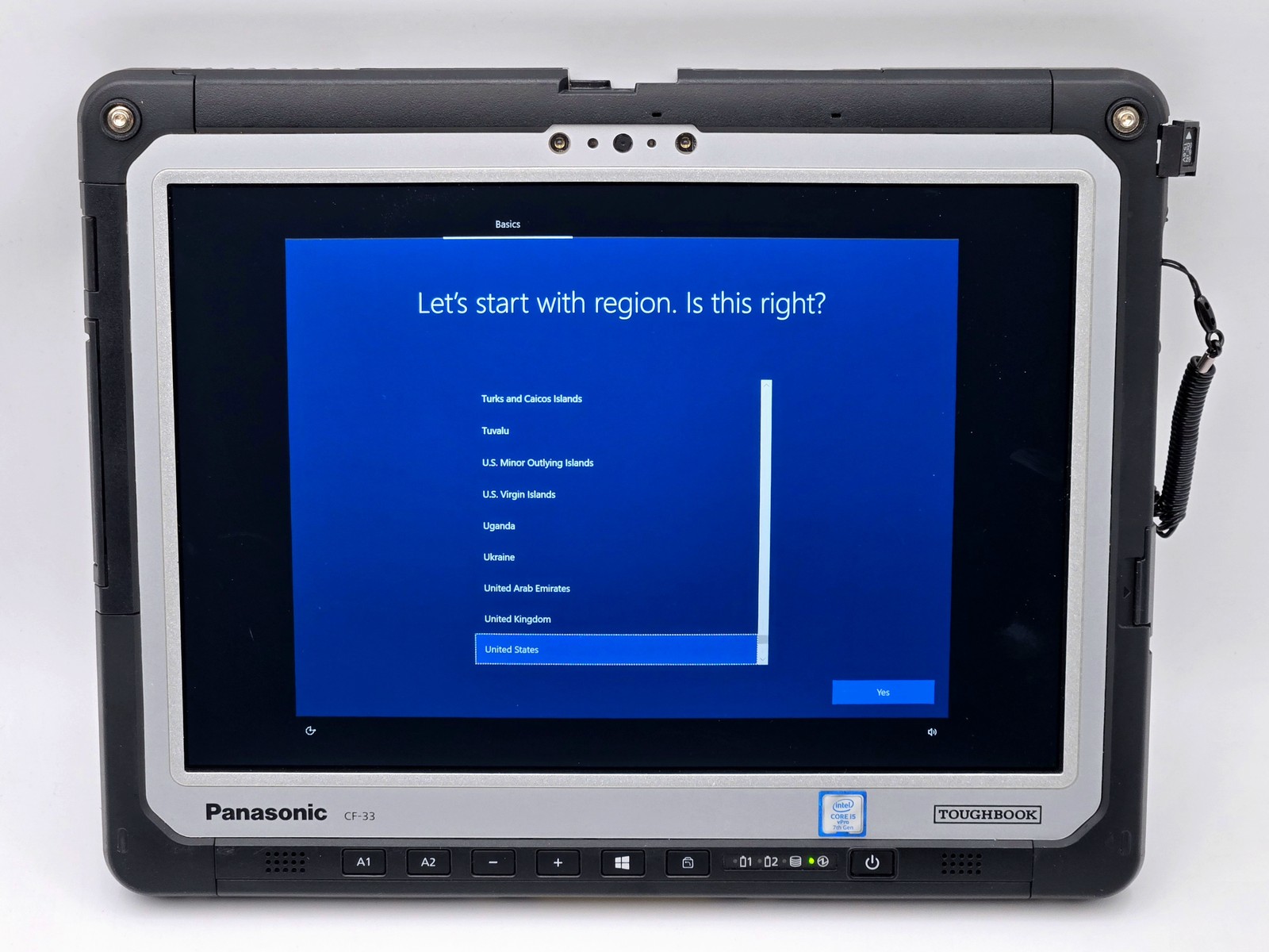 Panasonic Toughbook CF-33 Tablet 12in 2160×1440 Touch i5-7300U 256GB SSD 8GB