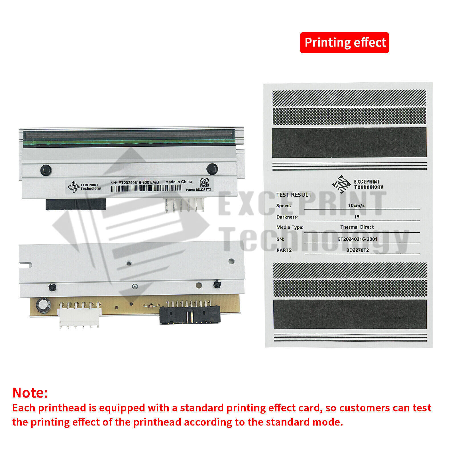 2X 203dpi Printhead Datamax I-4208 I-4212E I-ClassMark II PHD20-2278-01 Printer