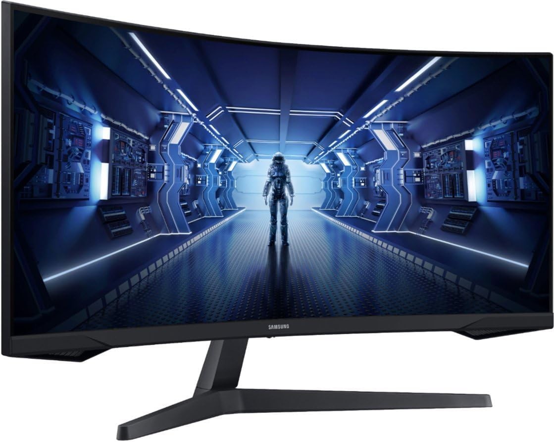 Samsung Odyssey G5 34″ Ultra-Wide WQHD 165Hz 1ms 1000R 21:9 Curved Monitor