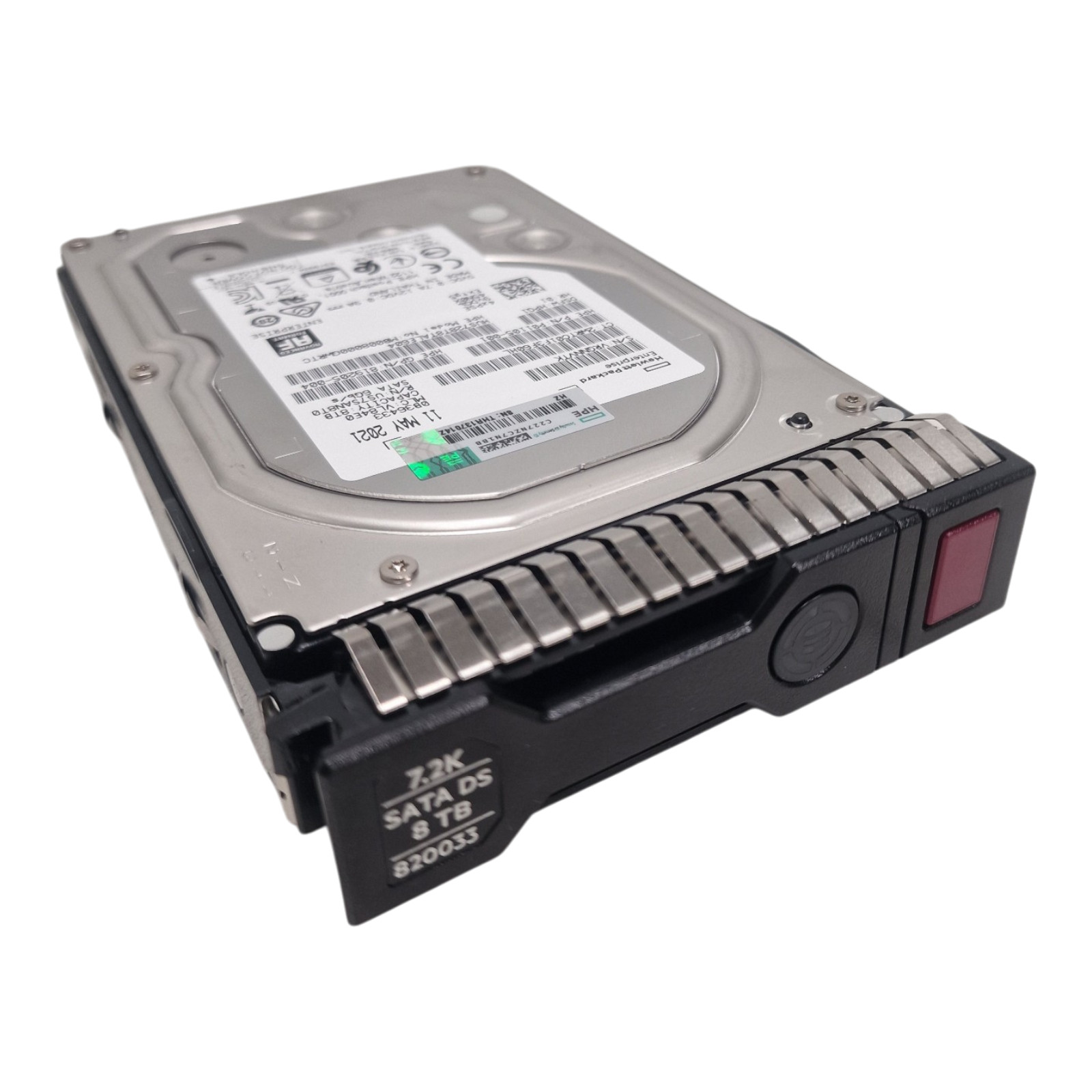 NEW HPE 8TB 7.2K SATA 6G 3.5″ HDD 820033-001 819203-B21 in G8-G10 Caddy