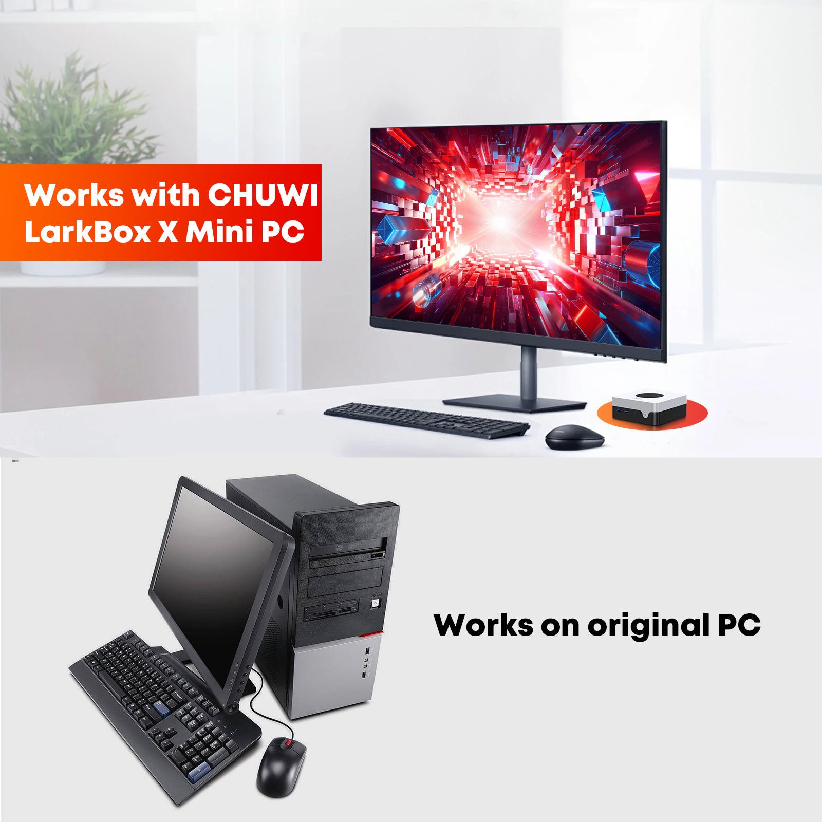 CHUWI LarkBox X Mini PC Intel AMD Ryzen 7 3700U 4.1Ghz 8G+256G Windows 11 Home