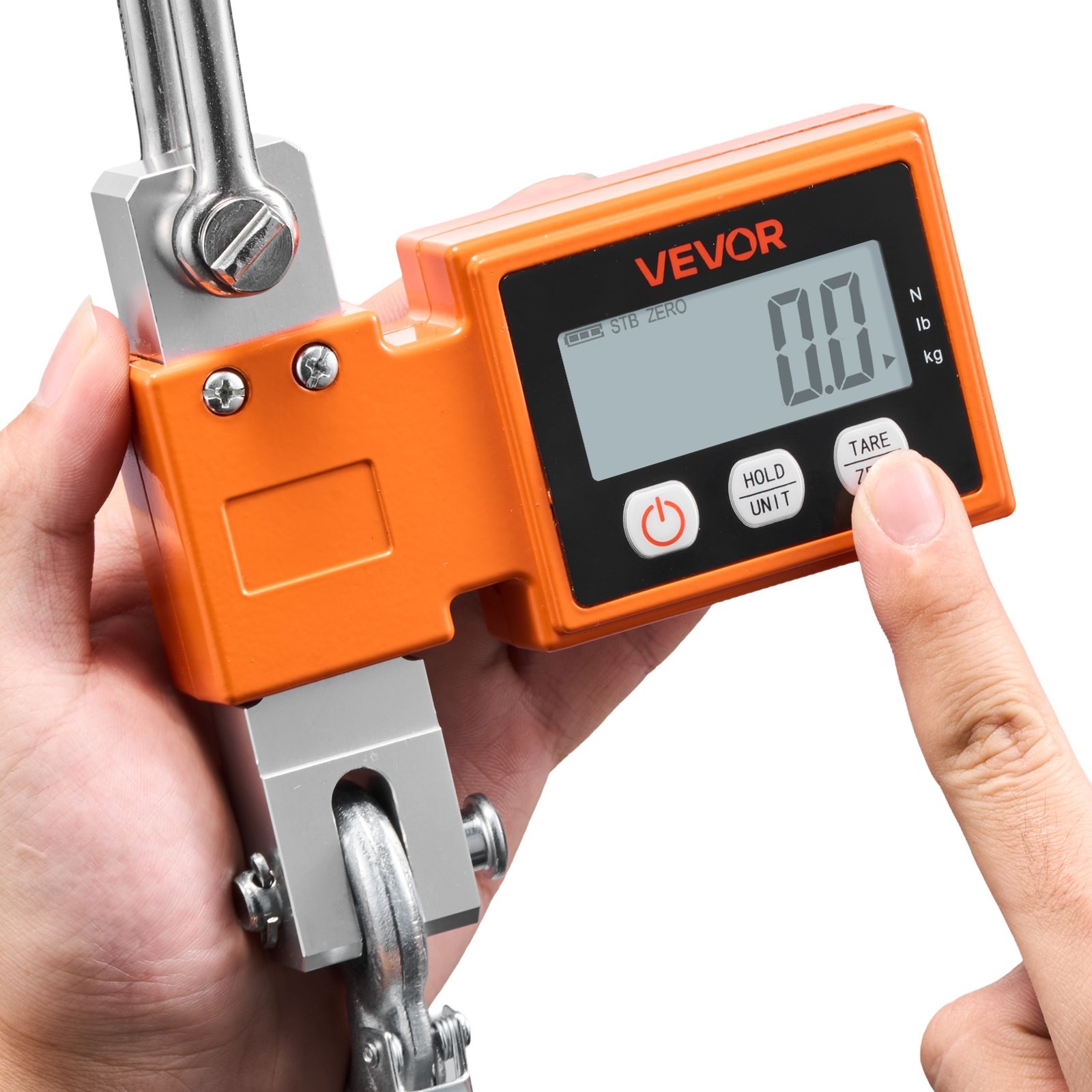 Digital Crane Scale, 1100 lbs/500 kg Max Capacity, Heavy Duty Industrial Hanging
