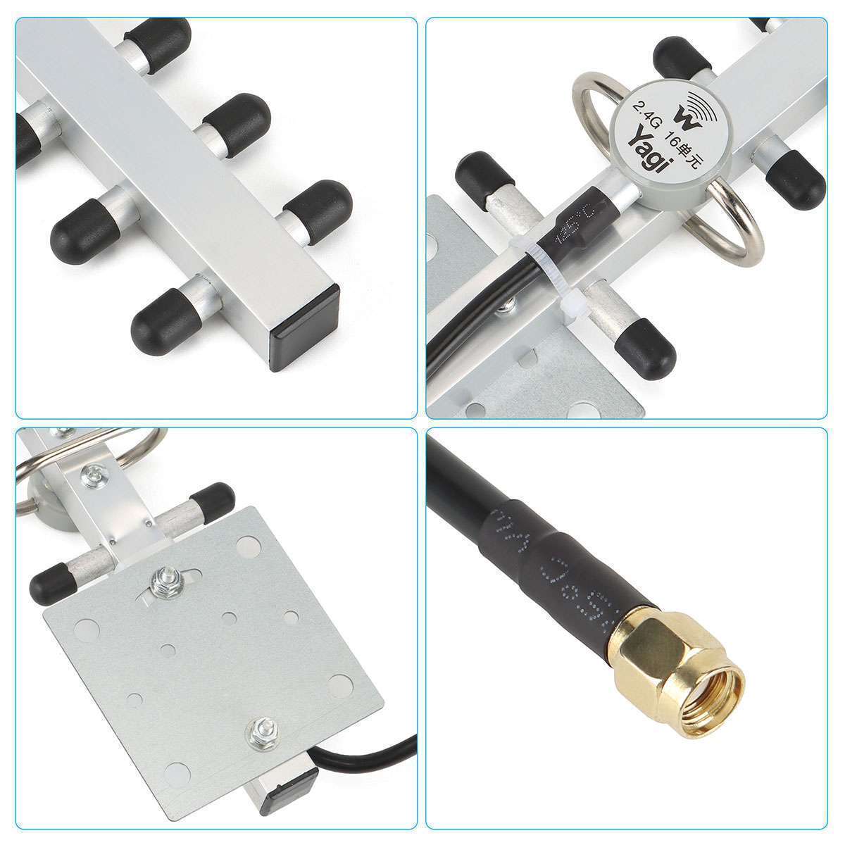 Yagi WiFi Antenna 2.4GHz 25dBi Outdoor Directional Signal for Wireless Router US