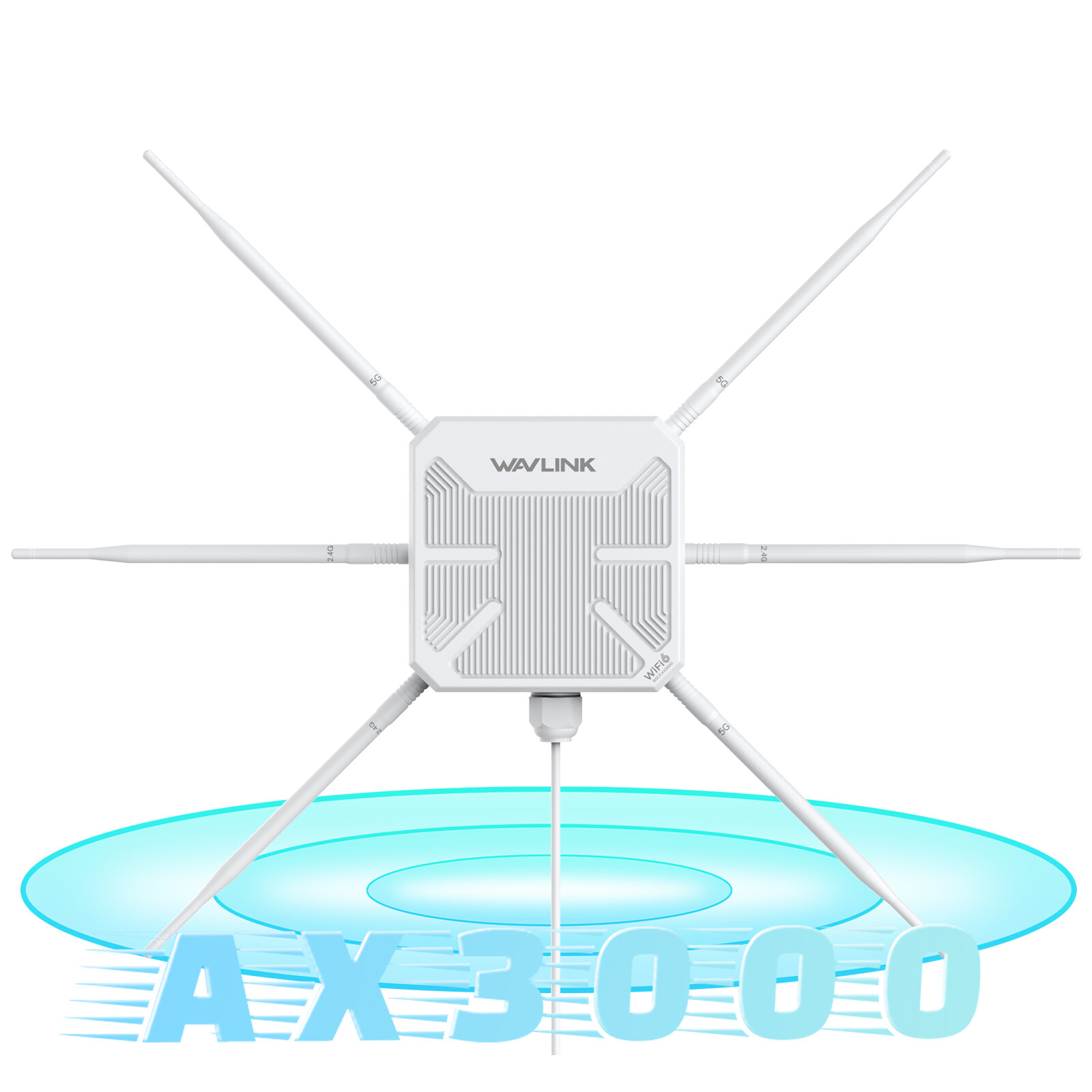 WAVLINK AX3000 WiFi6 Extender Outdoor Router Waterproof for Camera Farm Security