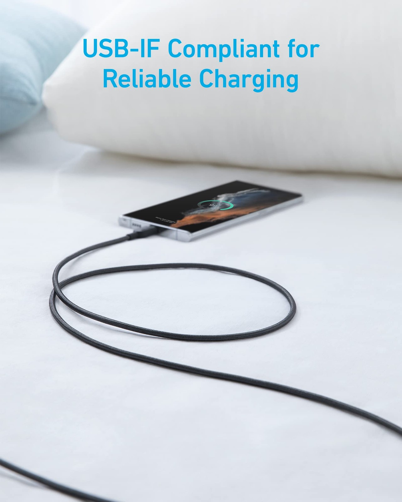 Anker USB A to C Cable, Charger Cord (2 Pack, 6FT), for iPhone 6ft, Black