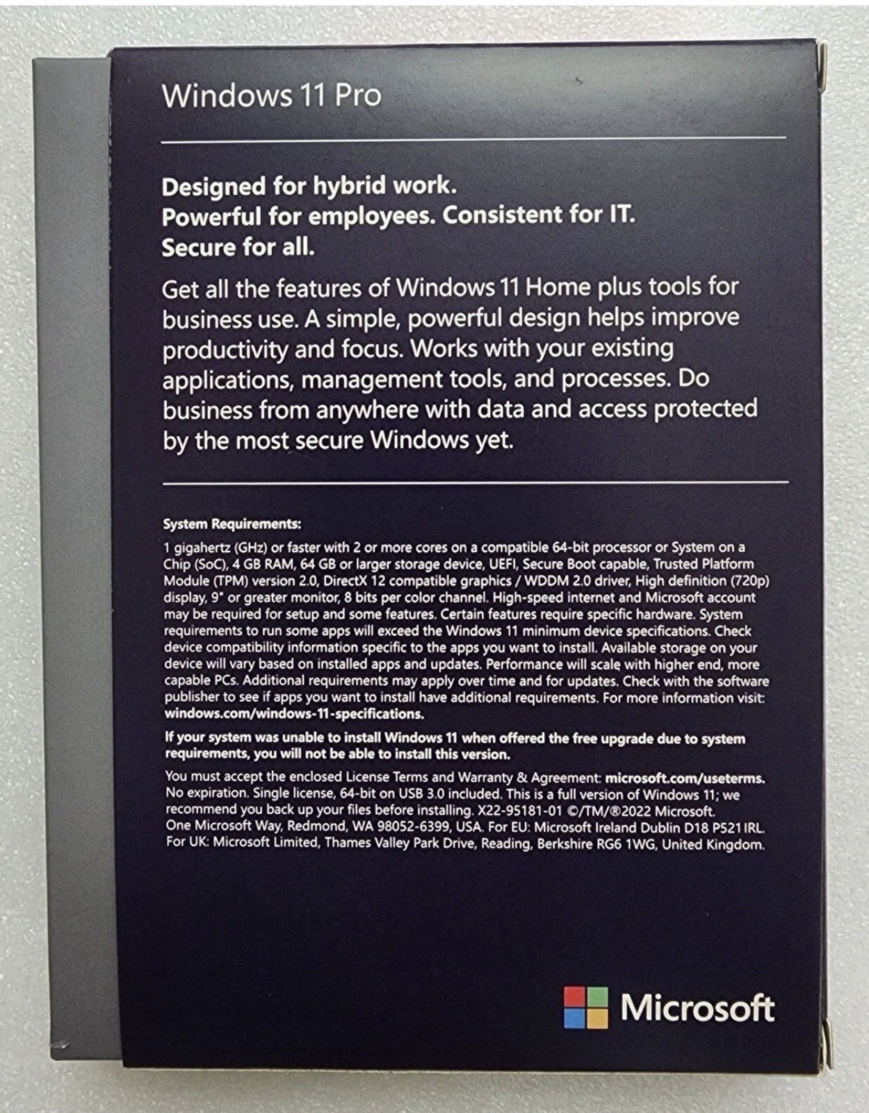 Microsoft Windows 11 Professional 64-Bit-DVD,USB Drive-New Sealed Retail Package