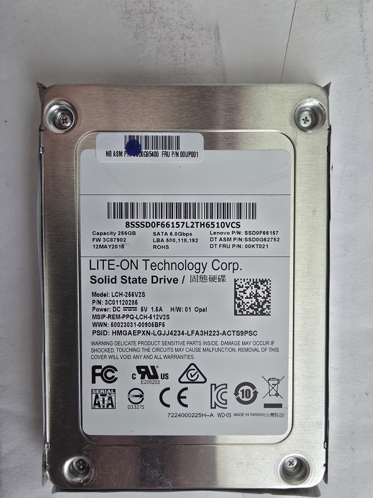 Lite-On 256GB SSD 2.5″ SATA 6Gbps