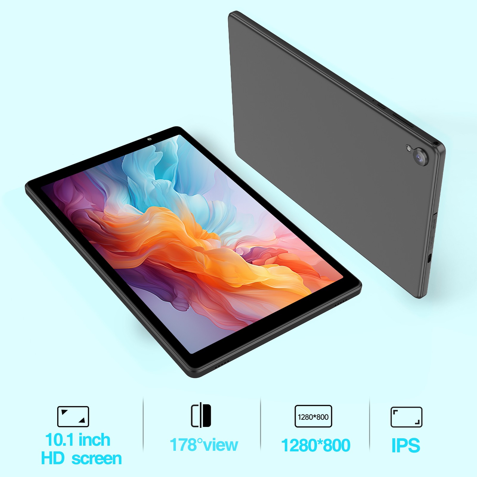 10 Inch Android 14 Tablet PC PAD 32GB ROM Quad-Core WIFI 6000mAh Dual Camera NEW