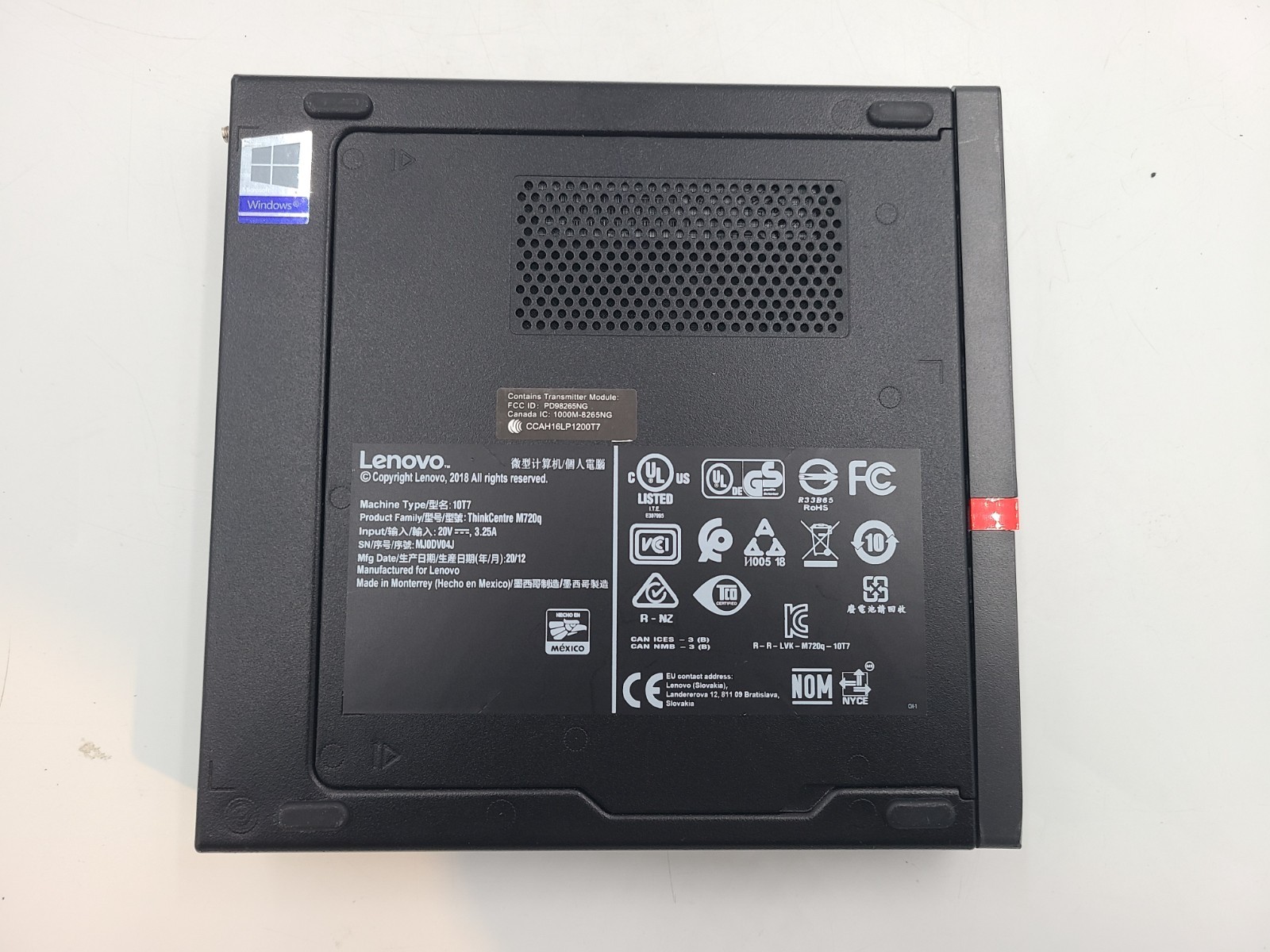 Lenovo ThinkCentre M720q i5-8400T 1.70GHz 16GB Ram 512GB SSD Win 11 Pro
