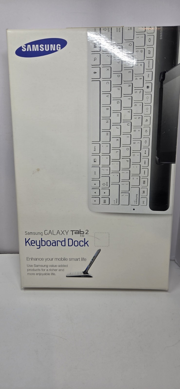 Samsung Galaxy Tab 2 7.0 Keyboard Dock (EKD-K11AWEGXAR) White Open Box