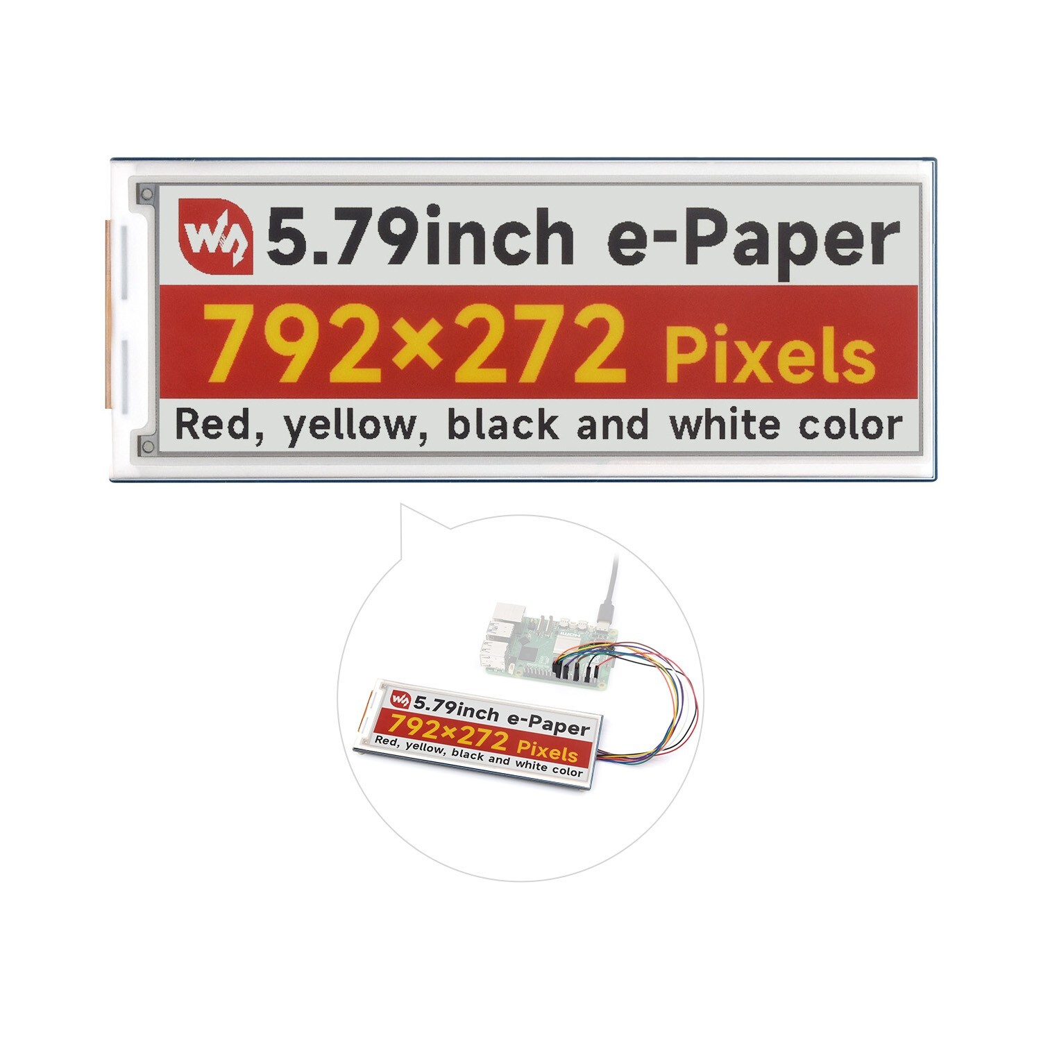 Waveshare 5.79in e-Paper display (G) E-ink Display for Raspberry Pi Arduino 3.3V