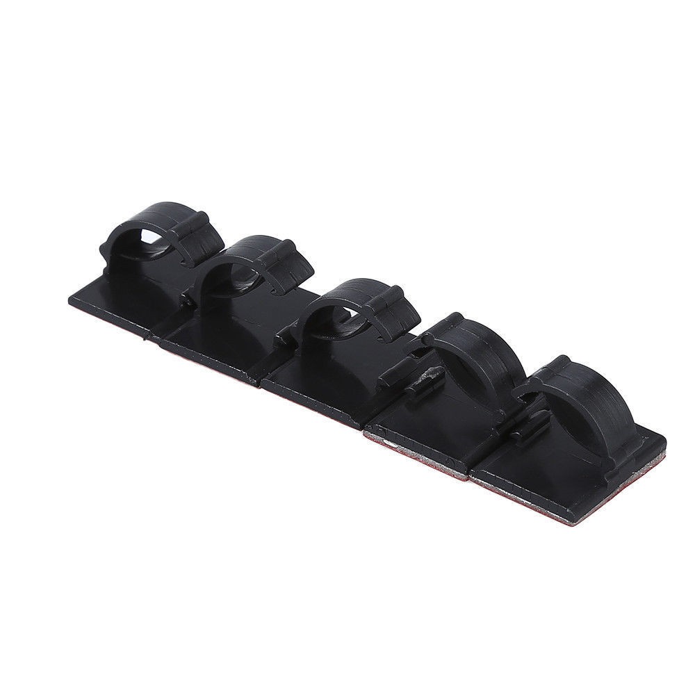 20 Pcs Self-Adhesive Wire Tie Cable Clamp Clip Holder For Car Dash Camera c