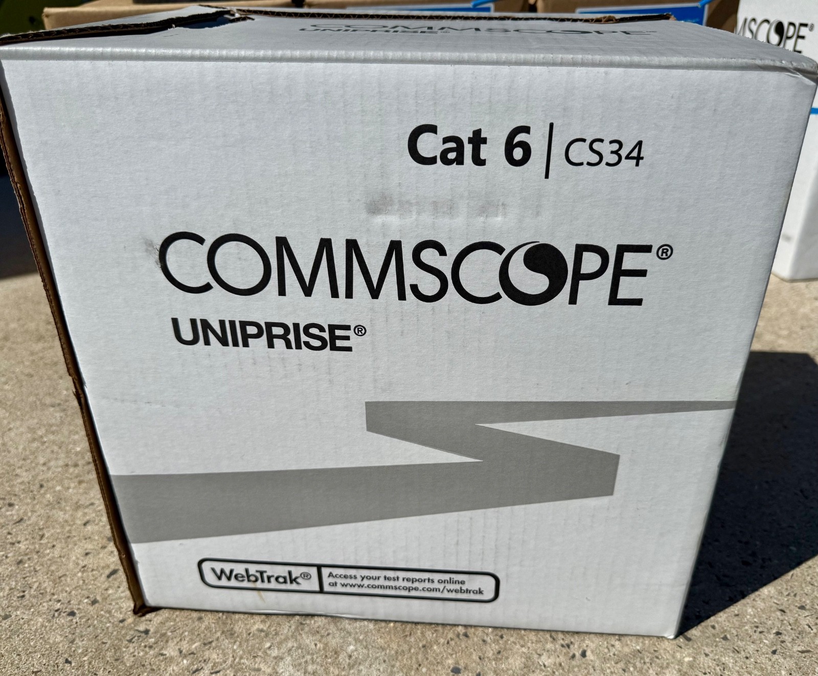 CommScope CS34P Cat6 Cable 4/23 Plenum Cable White 1000ft UN874019914/10