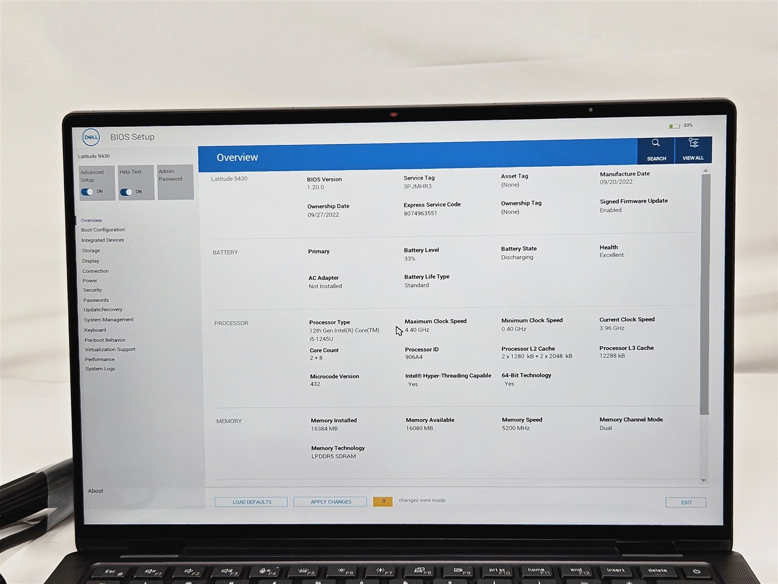Dell 14″ Latitude 9430 Intel Core i5-1245U 16GB RAM 256GB SSD