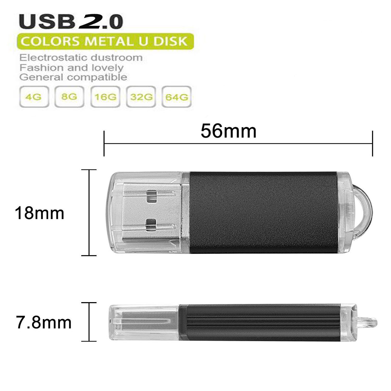 10PC Lot USB 2.0 Flash Drive Memory Stick Thumb Drives Storage 128MB/256MB/512MB