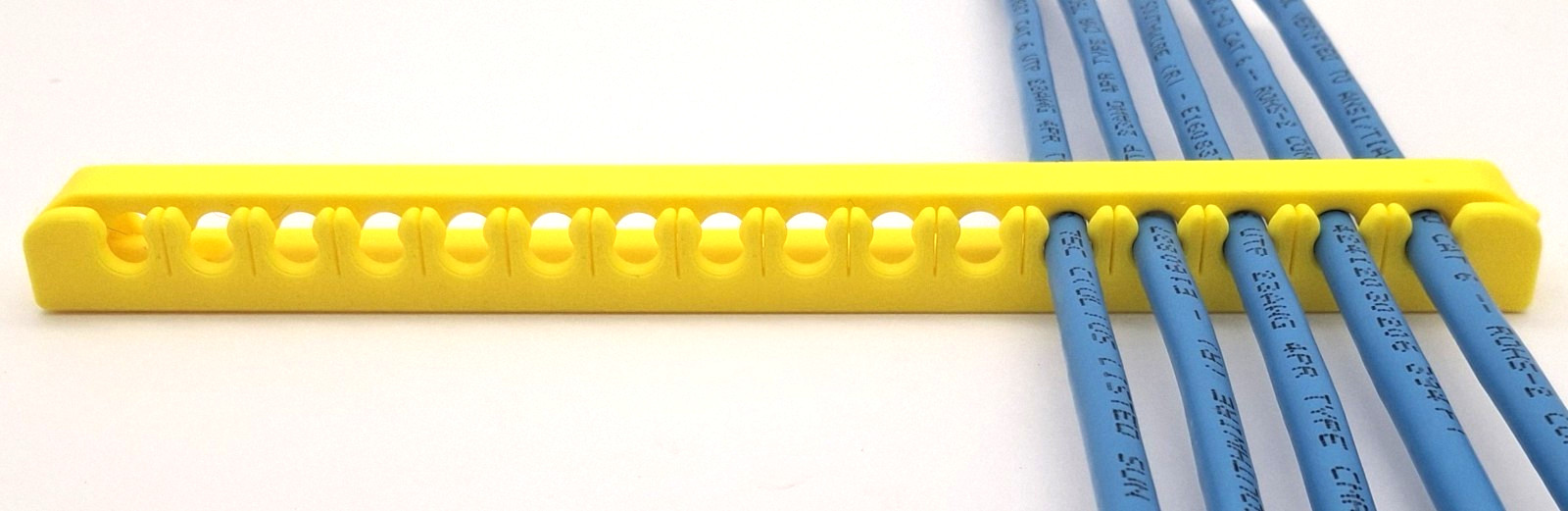 16-Wire Ethernet Cable Comb – Cable Organizer (5 pack)