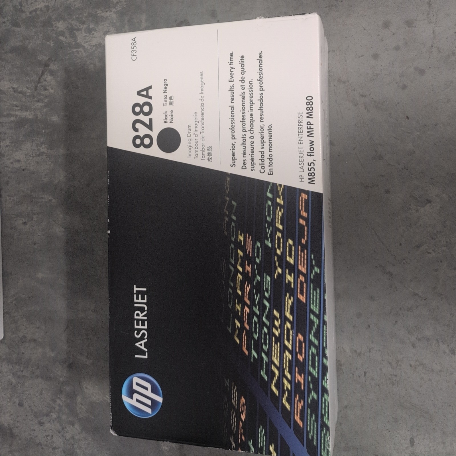 OEM HP 828A Black LaserJet Image Drum (CF358A) Tarriffs extra for US buyers.