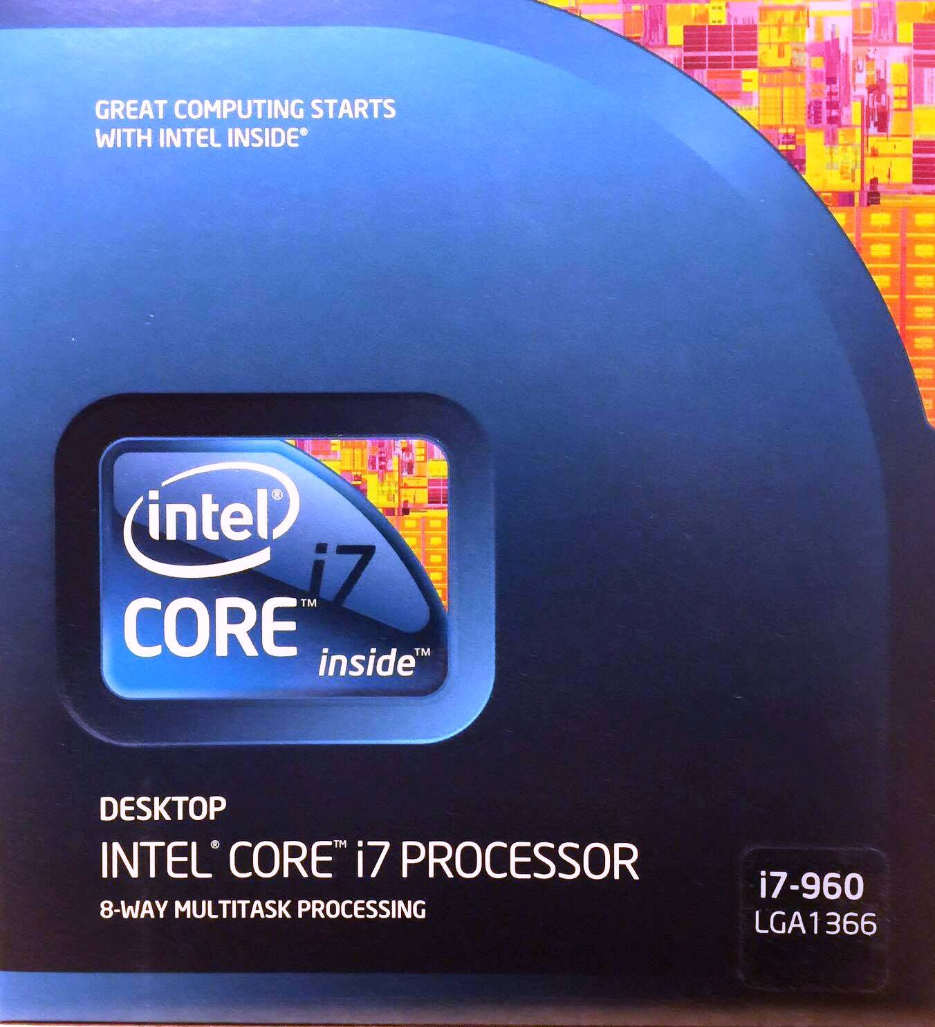 Intel BX80601960 SLBEU Core i7-960 Processor,8M Cache, 3.20 GHz, 4.80 GT/s NEW
