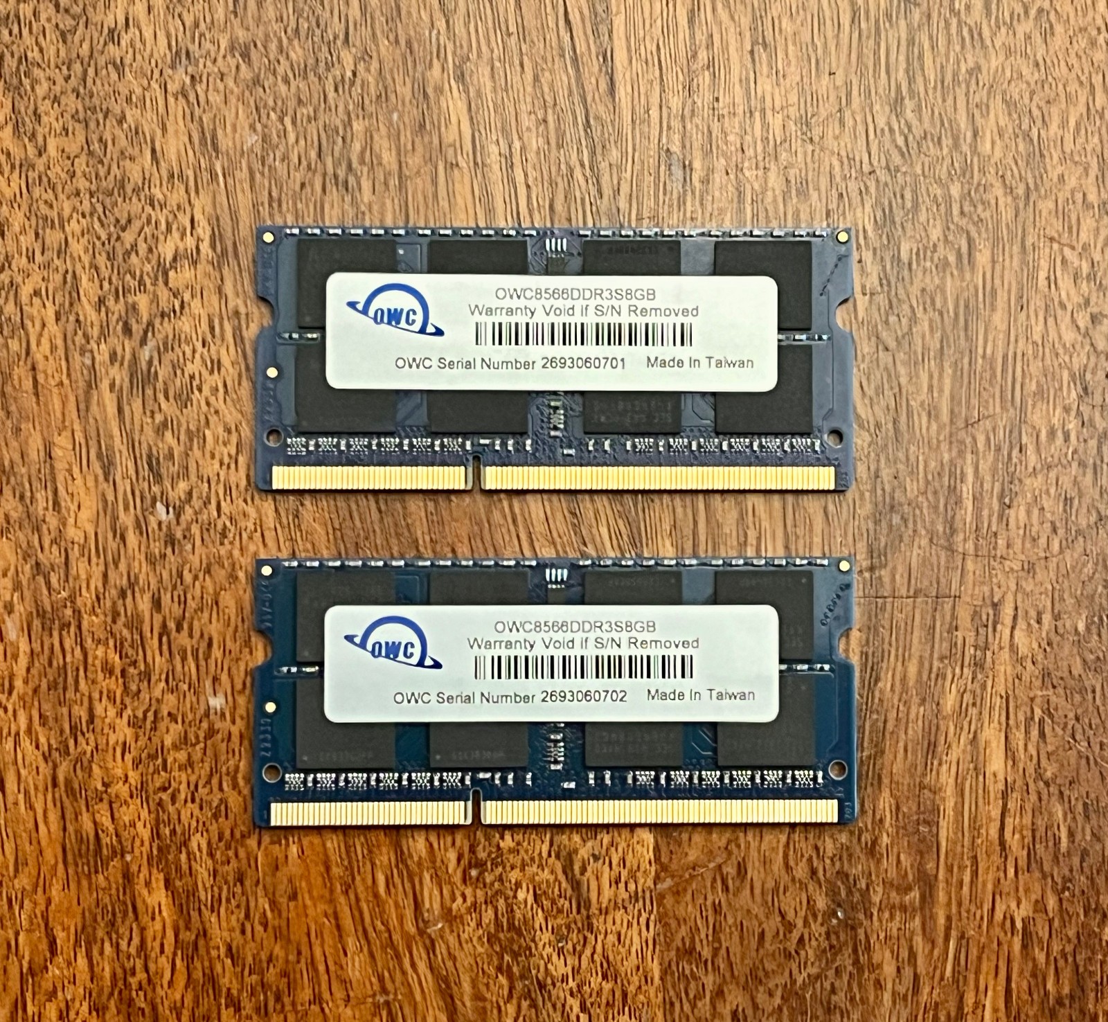 OWC 16 GB pair DDR3 1066MHz (PC3-8500) SODIMM