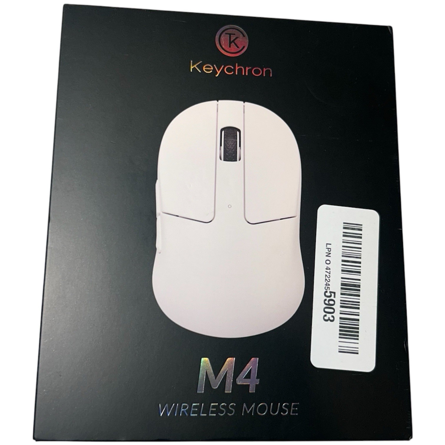 Keychron M4 Wireless Mouse White 1K Polling Rate M4-A3 Mini Size – New / OpenBox