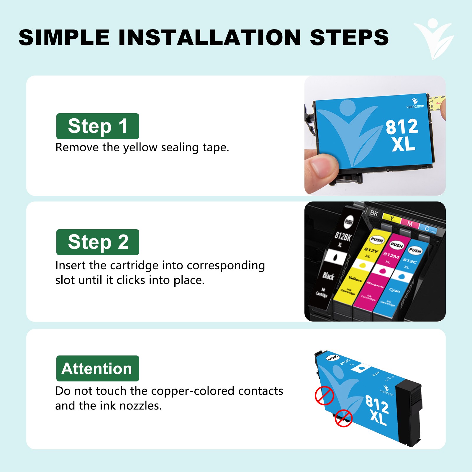 812XL T812XL Ink Cartridges For Epson WorkForce WF-7840 WF-7820 EC-C7000 printer