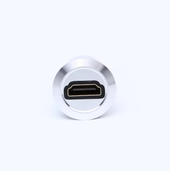 22mm USB connector socket Metal Panel Mounting Diameter HDMI Female to Female