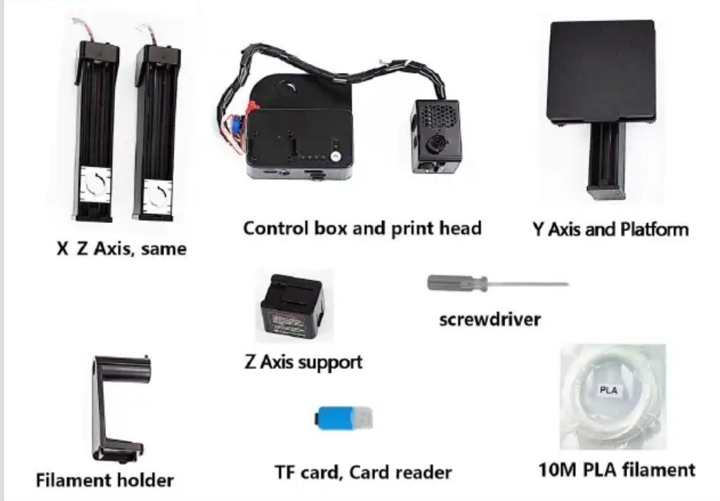 Easy Threed Black Mini 3D Printer FDM K10 Printing Machine