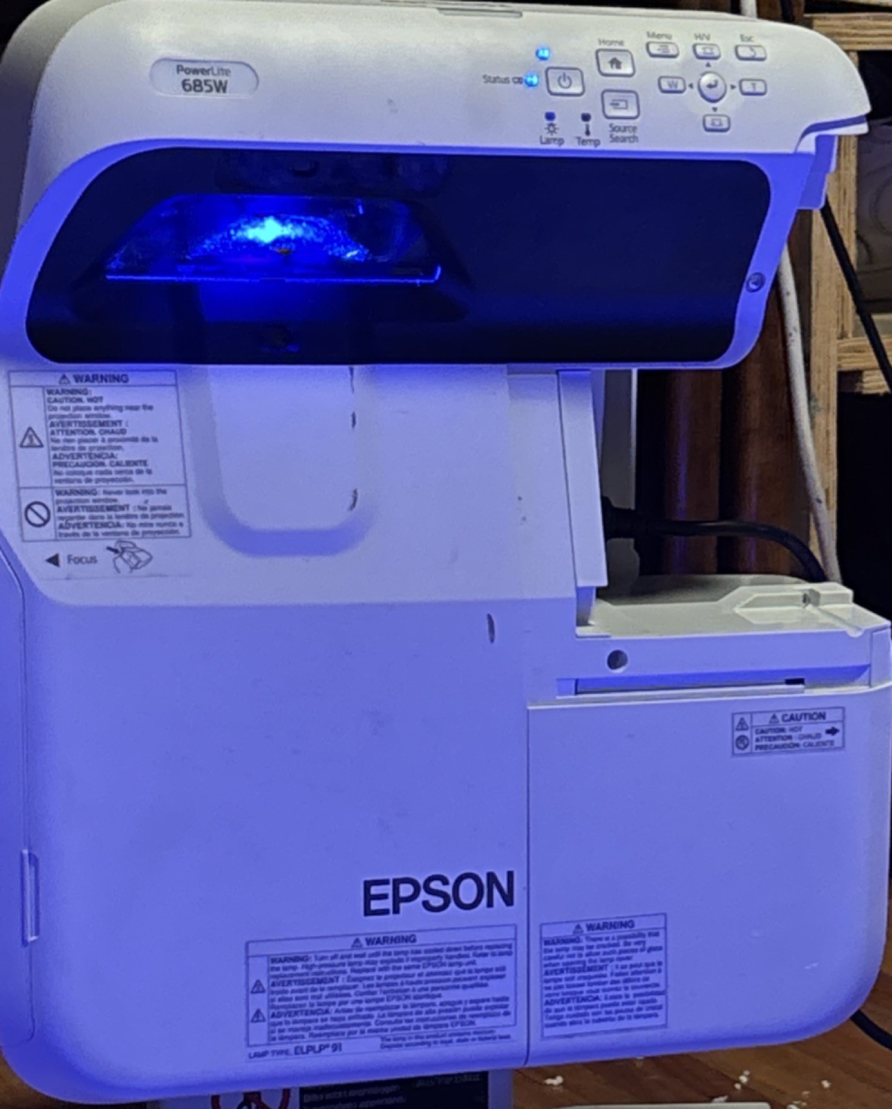 Epson BrightLink 695Wi Ultra-Short Throw Tri-LCD Projector 1280×800 3500lm HDMI