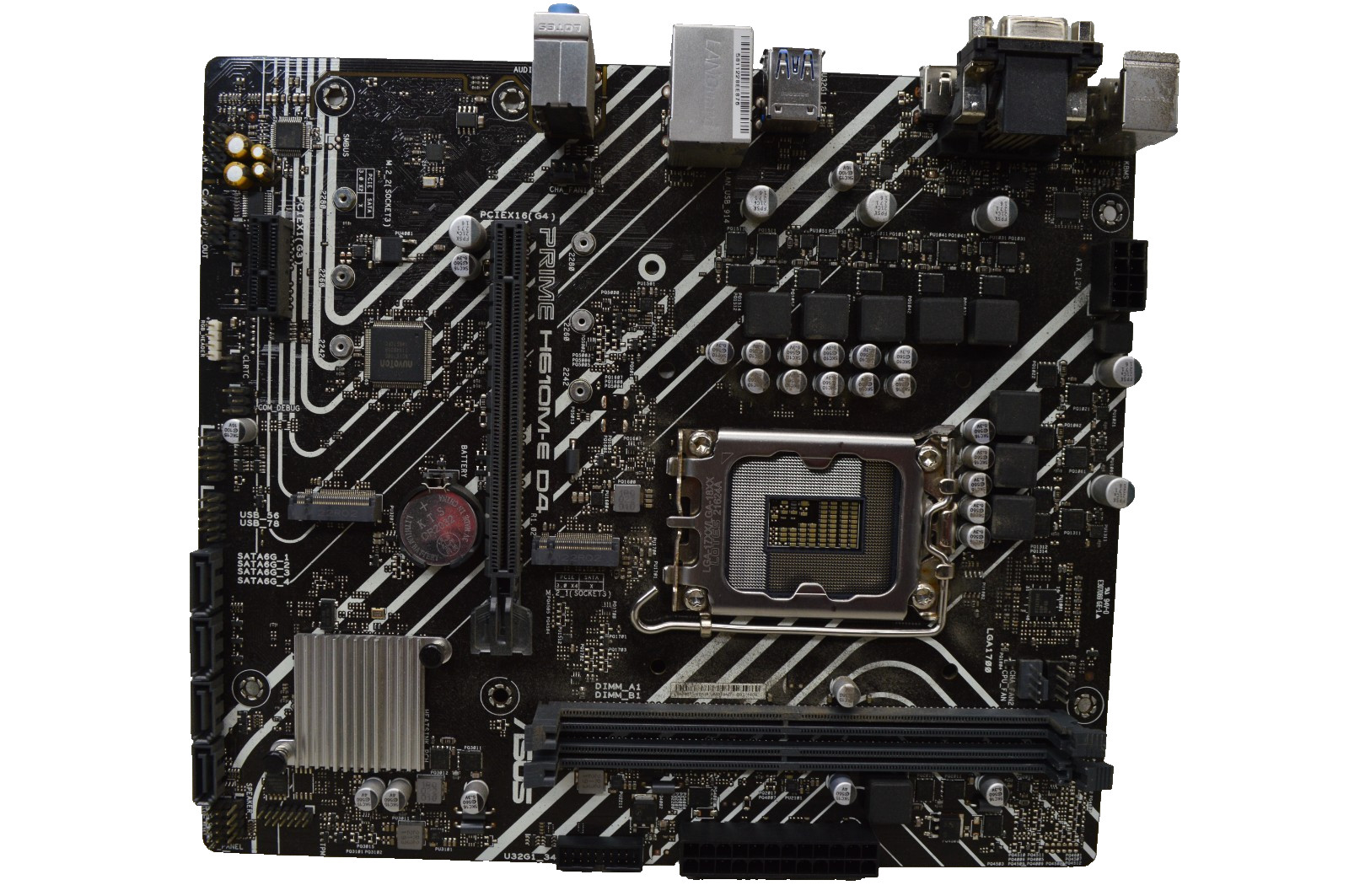 ASUS PRIME H610-E D4 Intel Socket LGA 1700 DDR4 mATX Motherboard *No I/O Shield*