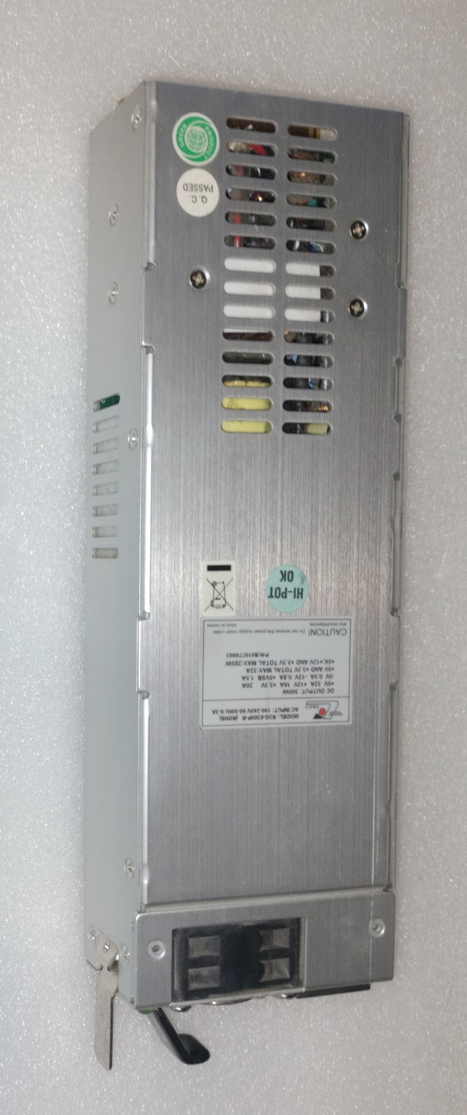 EMACS / ZIPPY server power supply – R2G-6300P-R – 300W – hot plug